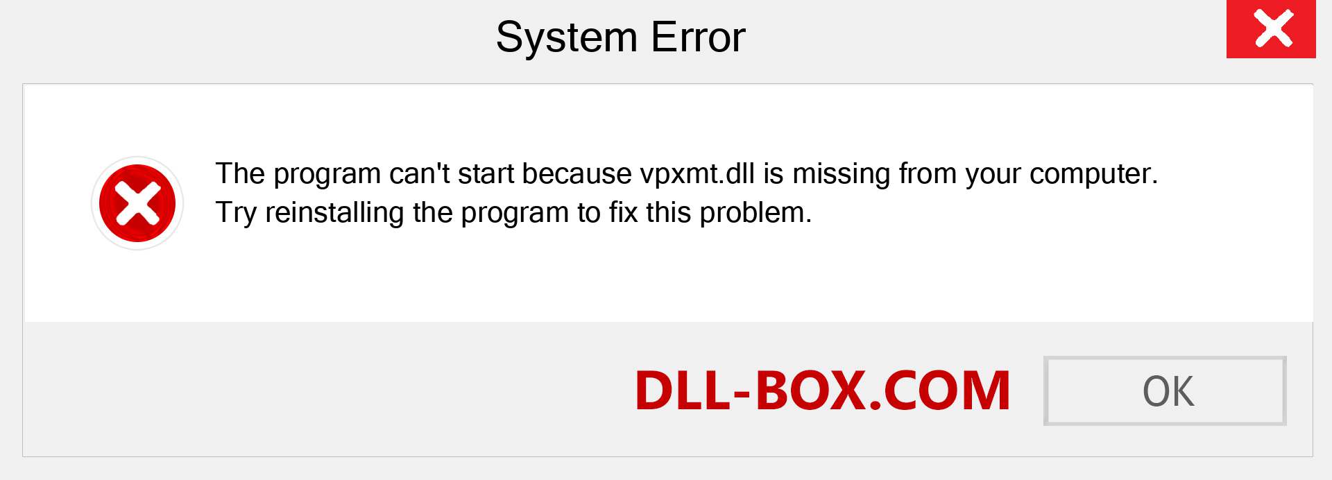  vpxmt.dll file is missing?. Download for Windows 7, 8, 10 - Fix  vpxmt dll Missing Error on Windows, photos, images
